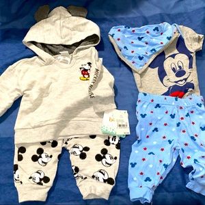 DONATED* Mickey sets 0-3 months